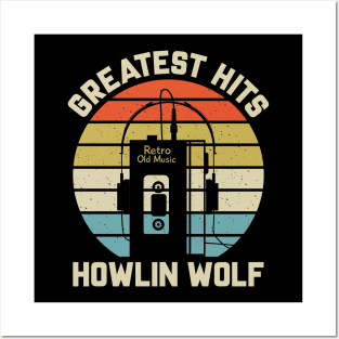 Greatest Hits Howlin Retro Walkman Wolf Vintage Art Posters and Art